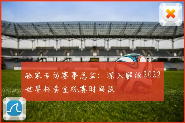 独家专访赛事总监：深入解读2022世界杯黄金观赛时间段